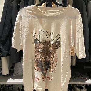 Anine Bing beige cotton tshirt